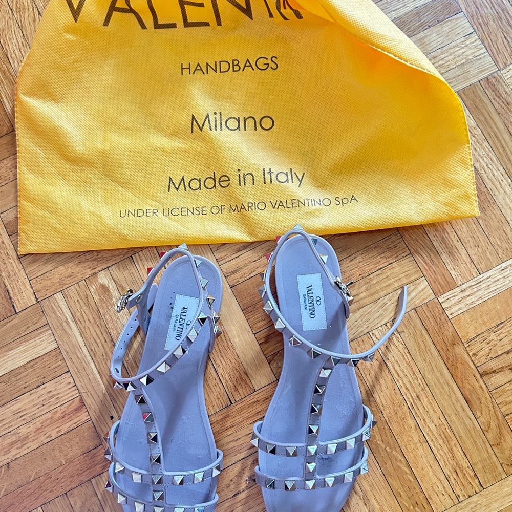 Valentino Women's Studded Sandals Nude